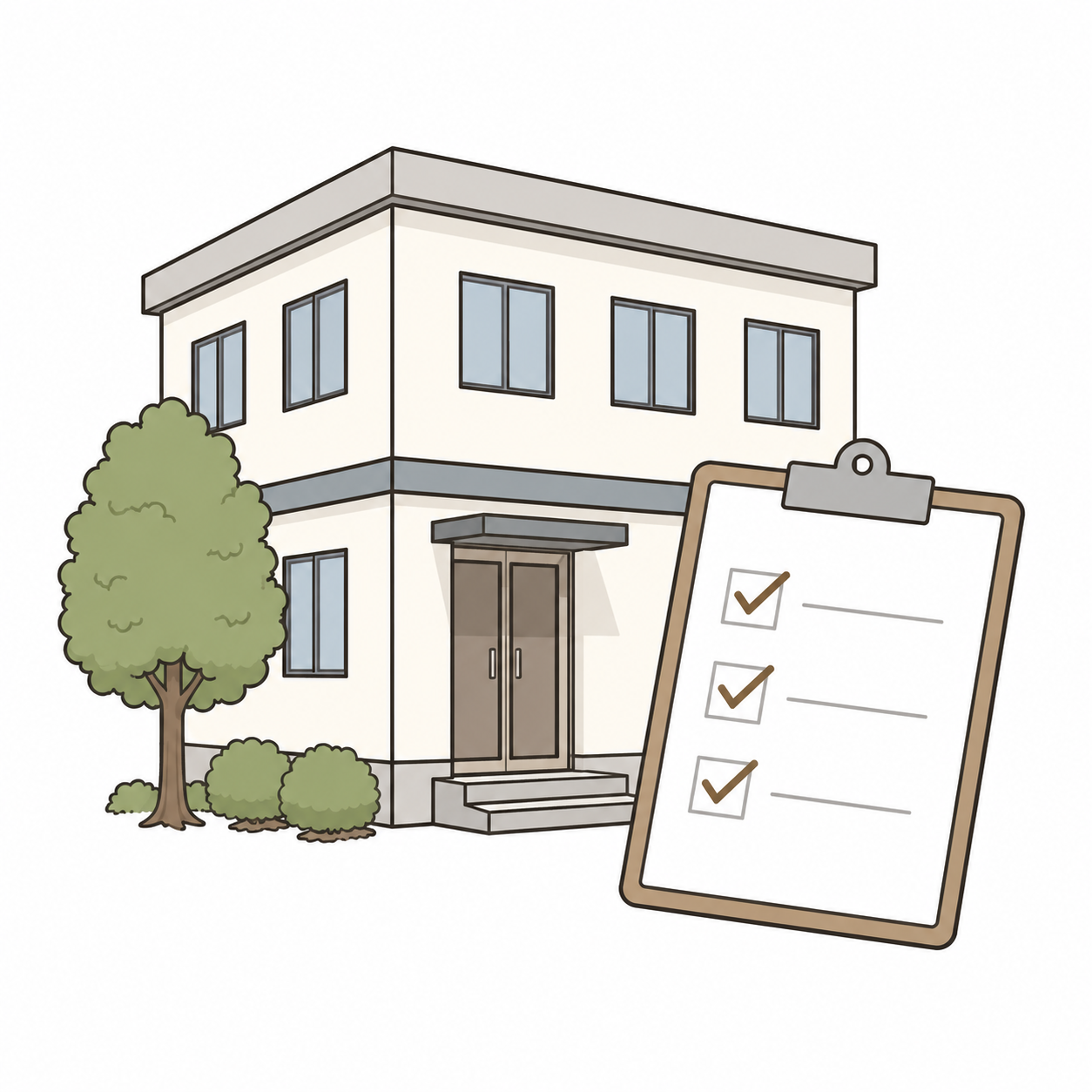 訪問施術実績を表すイラスト