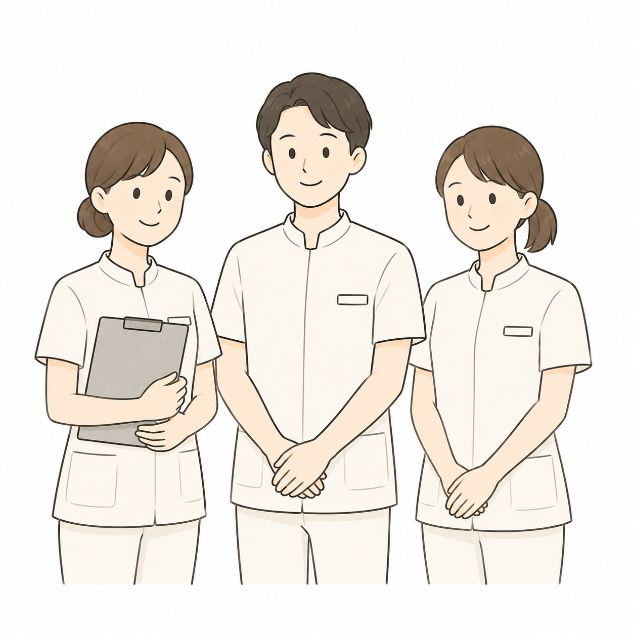複数名体制を表すイラスト